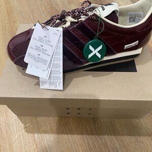 Adidas x song for the mute country OG maroon color way.